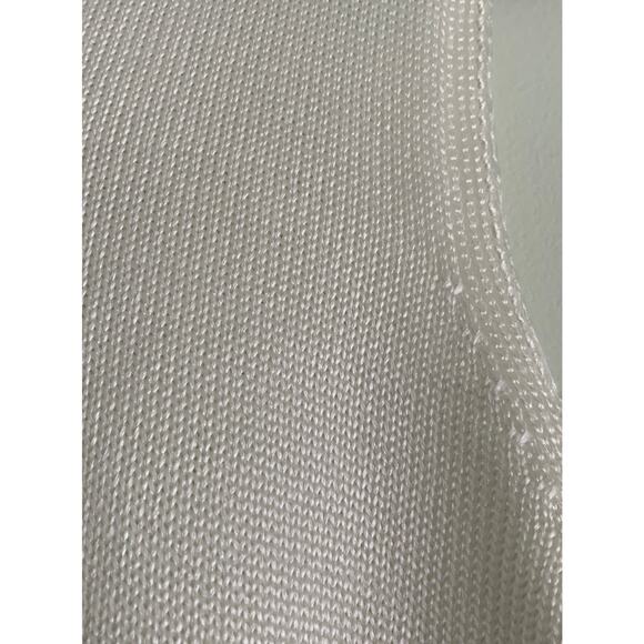 Women's FIA Italia Handwoven Sleeveless Ivory Sweater Vest Top L - Picture 4 of 8